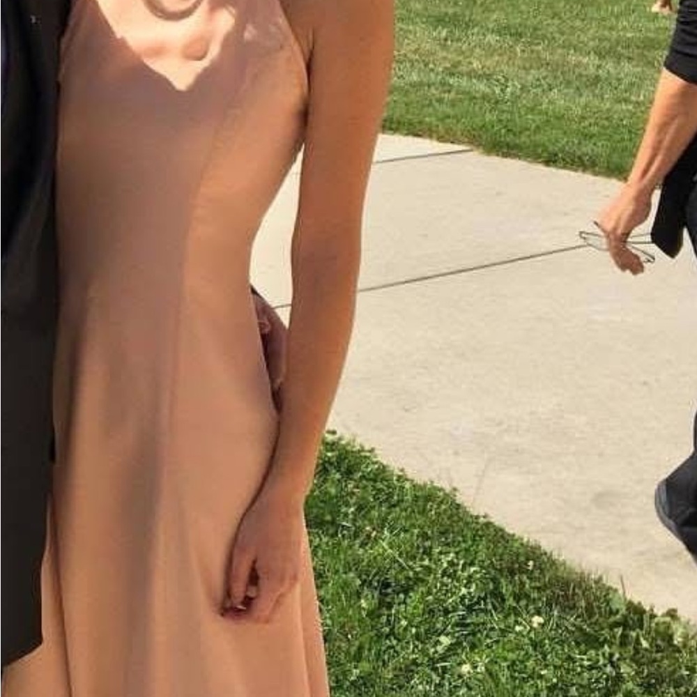 Forever 21 Strapless Slip Dress in Nude Blush